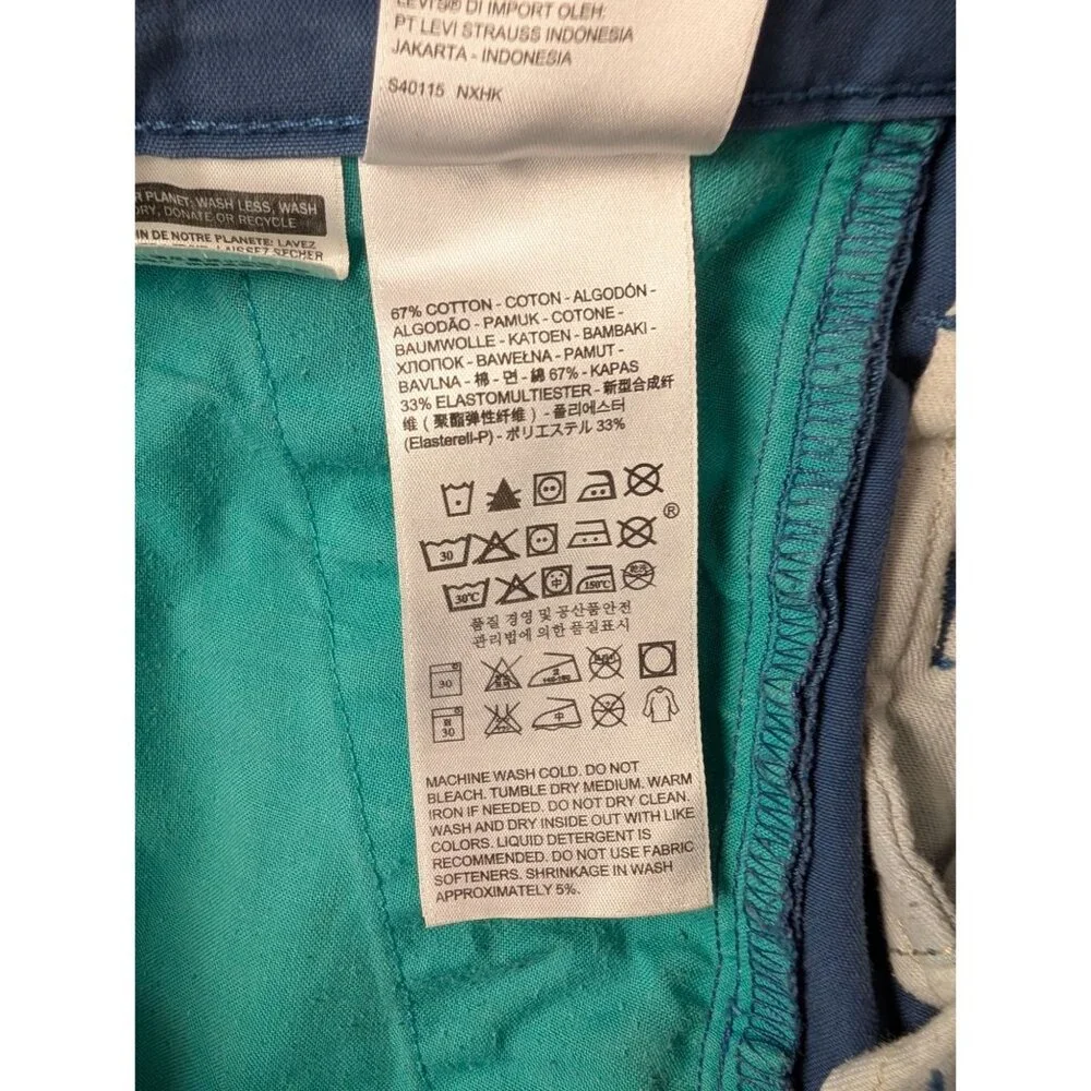 Levis Jeans Mens 33x32‎ Blue Chino Pants
